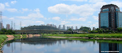 WTC Hotel and bridge over Pinheiros River