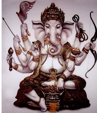 பிறந்த நாள் வாழ்த்துக்கள் கணேசா !!(விநாயகர் சதுர்த்தி) Ganesh+Painting