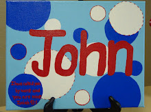 8x10 different size circles with name & verse in a circle