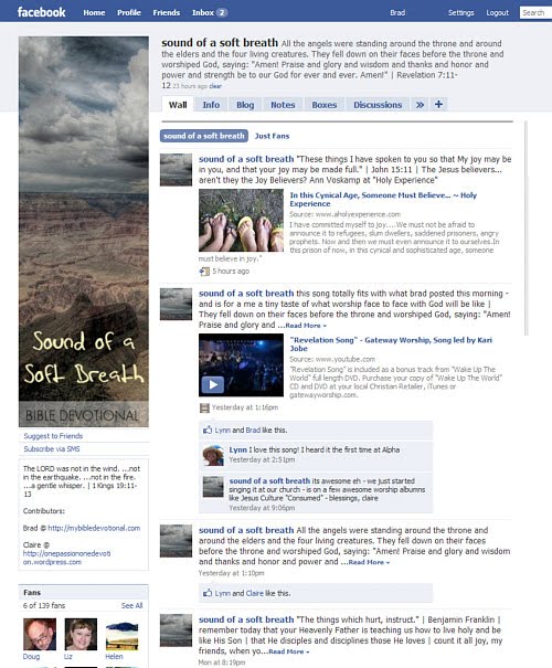 Bible Devotional on Facebook