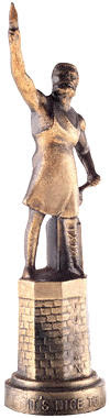 Figur på piedestal Figur på piedestal