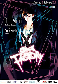 DJ MINI ( SPACE FACTORY) + CUTE HEELS ( BLACK LEATHER ) 18 /FEB / 11