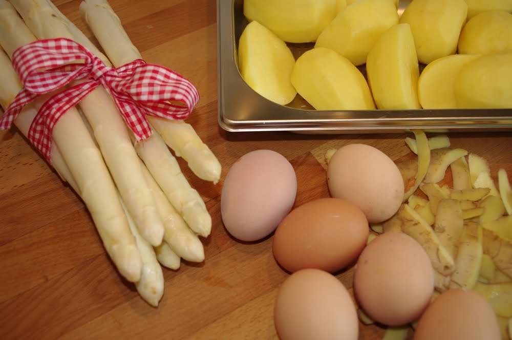 Wolkenfees Küchenwerkstatt Spargel mit Bozner Sauce