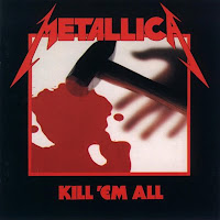 Capa do disco Kill 'Em All da banda Metallica