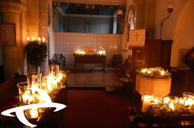 Candlelit Wedding Ceremony on Candle Lit Wedding Ceremony The Little Quaint Church Of Abercorn