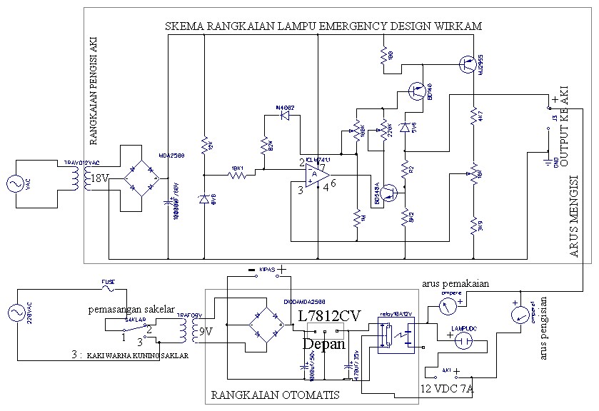 Skema Elektro Lampu Emergency