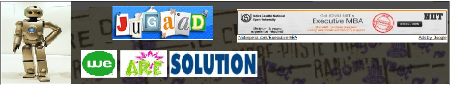 Jugaad-'We Are Solution'
