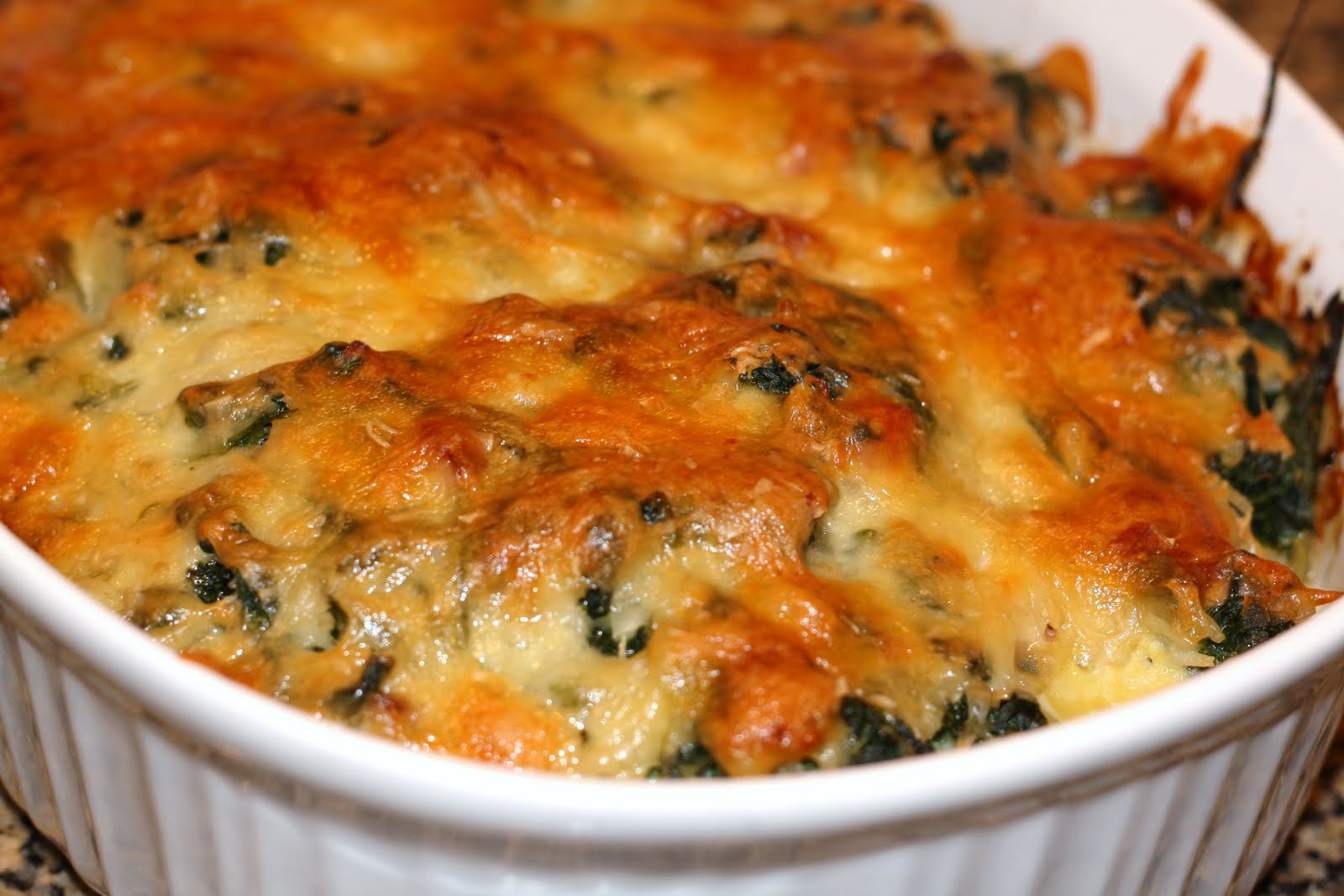 what's for dinner? spinach, ham, and rice casserole... 50 minutes