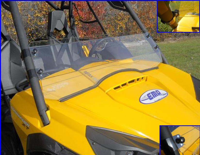 CanAm Commander Half Windshield Now Available from EMP UTV Guide
