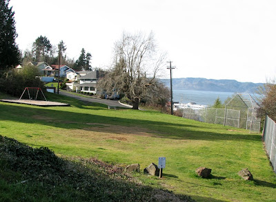 Location of the old Astoria High School taken from 8th and Grand