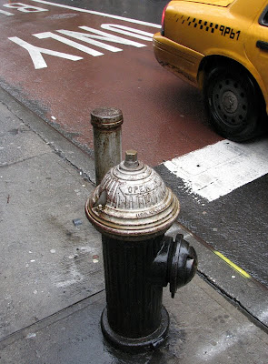 Fire Hydrant and Taxi in New York City