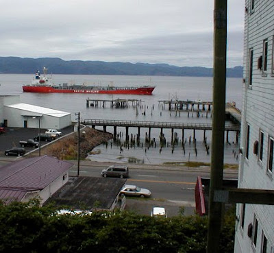 View of the Columbia River from the Top of Bond Street