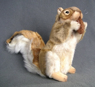 Hansa Stuffed Squirrel with Nut
