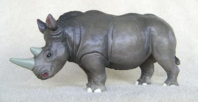 White Rhino Realistic Replica or Toy