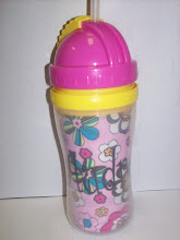 Monogrammed Straw Cup
