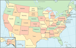 Map of the United States