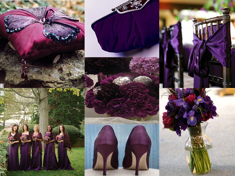 Purple was the new black in 2010 This is a new way to have a fall wedding 