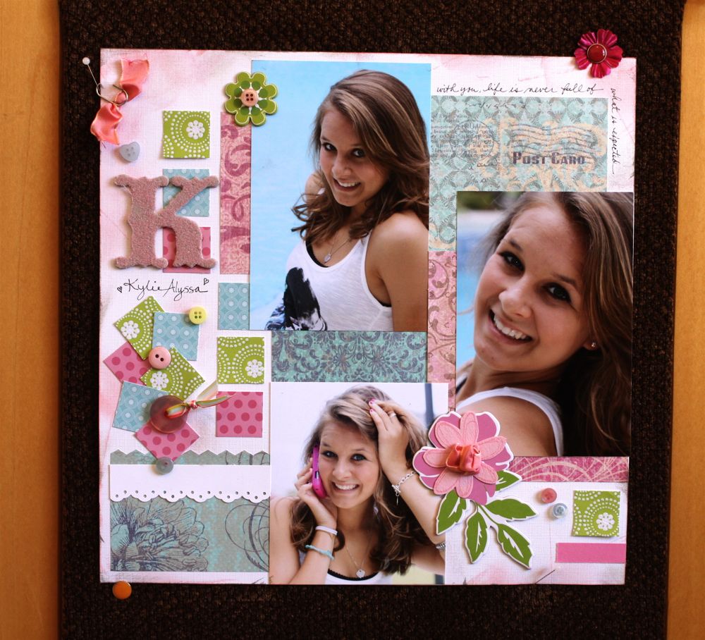 Live Life Creatively Project 365 Challenge Day 1/A Scrapbook Layout