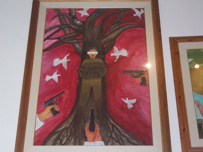 A Painting by one of the women at the House of Sharing