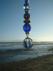 Scottish Sea Glass Blue Charm Keychain by ARTISANNE