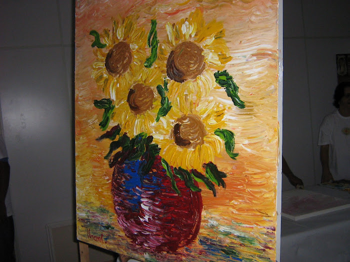 Vincent Van Gogh(Pintura mediúnica)Feito à mão, sem pincel