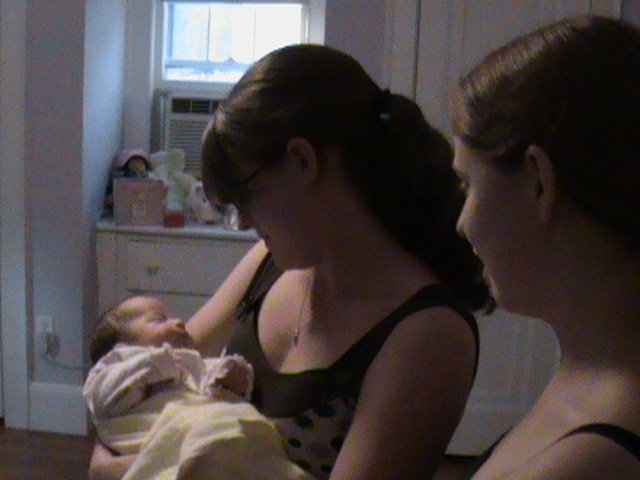 Stephanie and Amanda Roland stop by for a visit