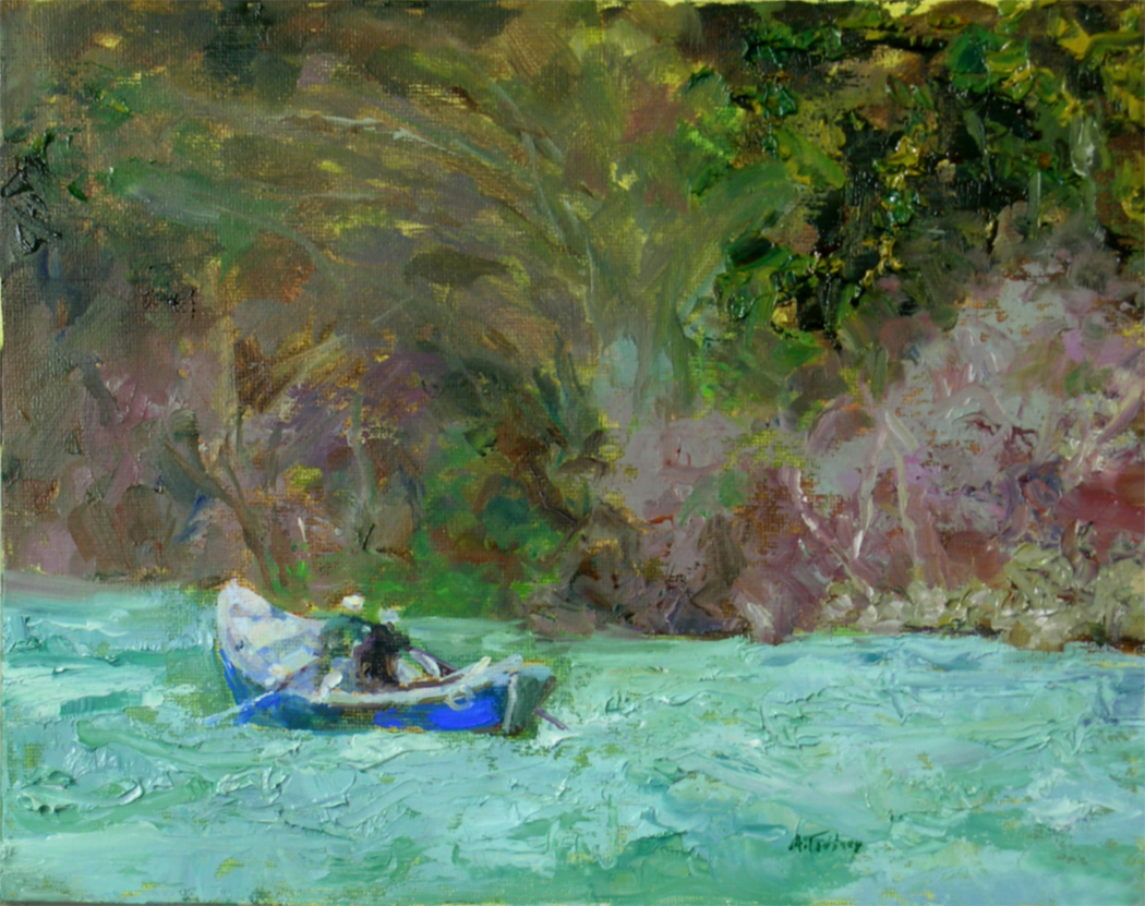 Alicia Tredway Paintings "DRIFT BOAT"