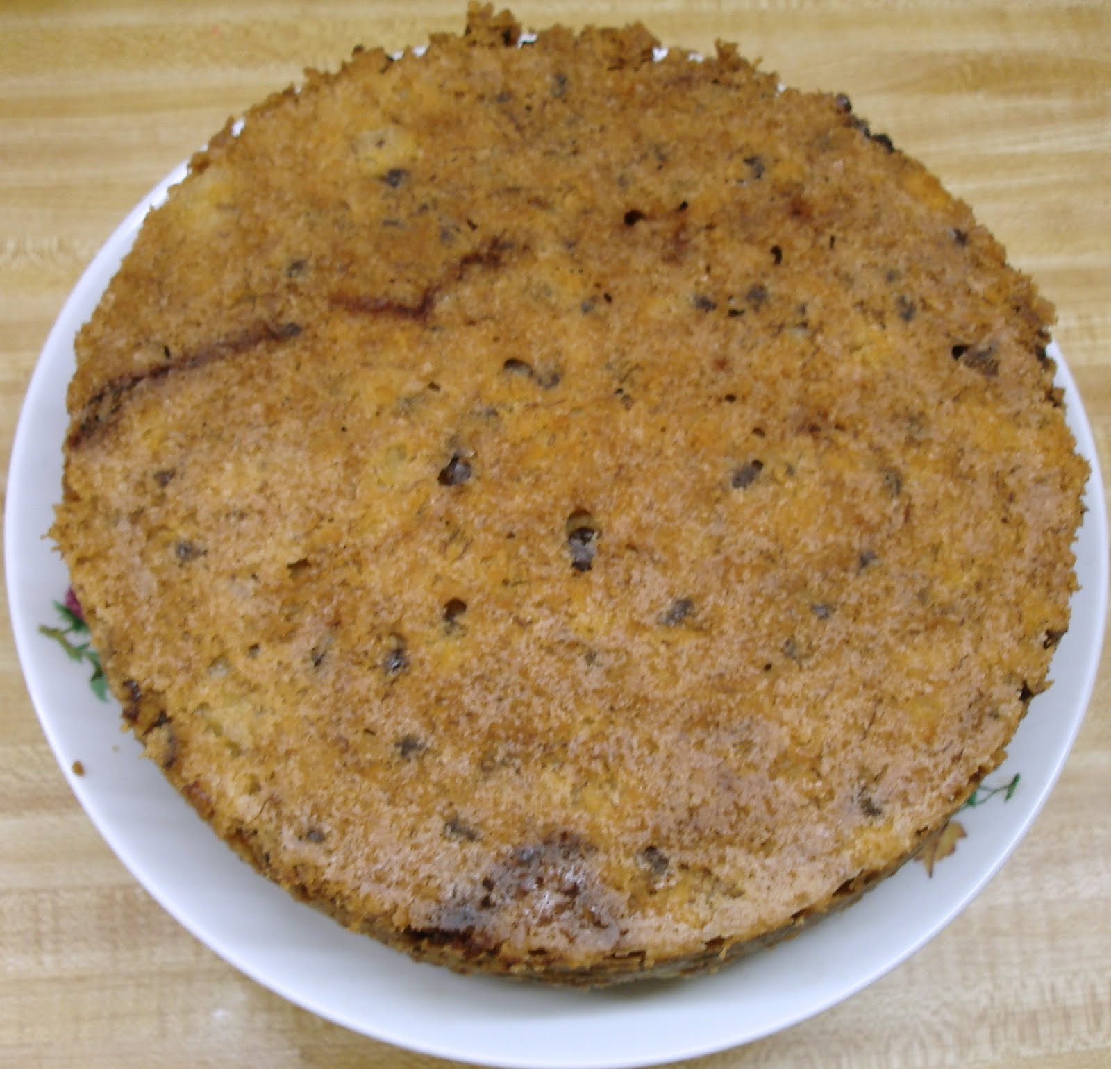 Sunshine Mom Slow Cooker Banana Chocolate Chip Cake