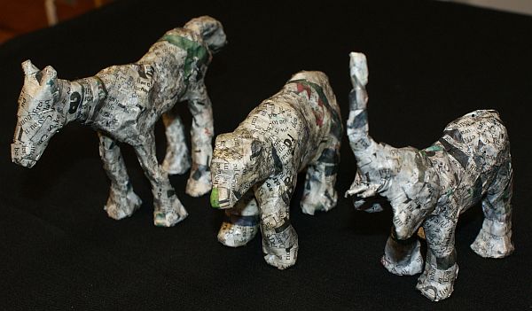 paper mache animals