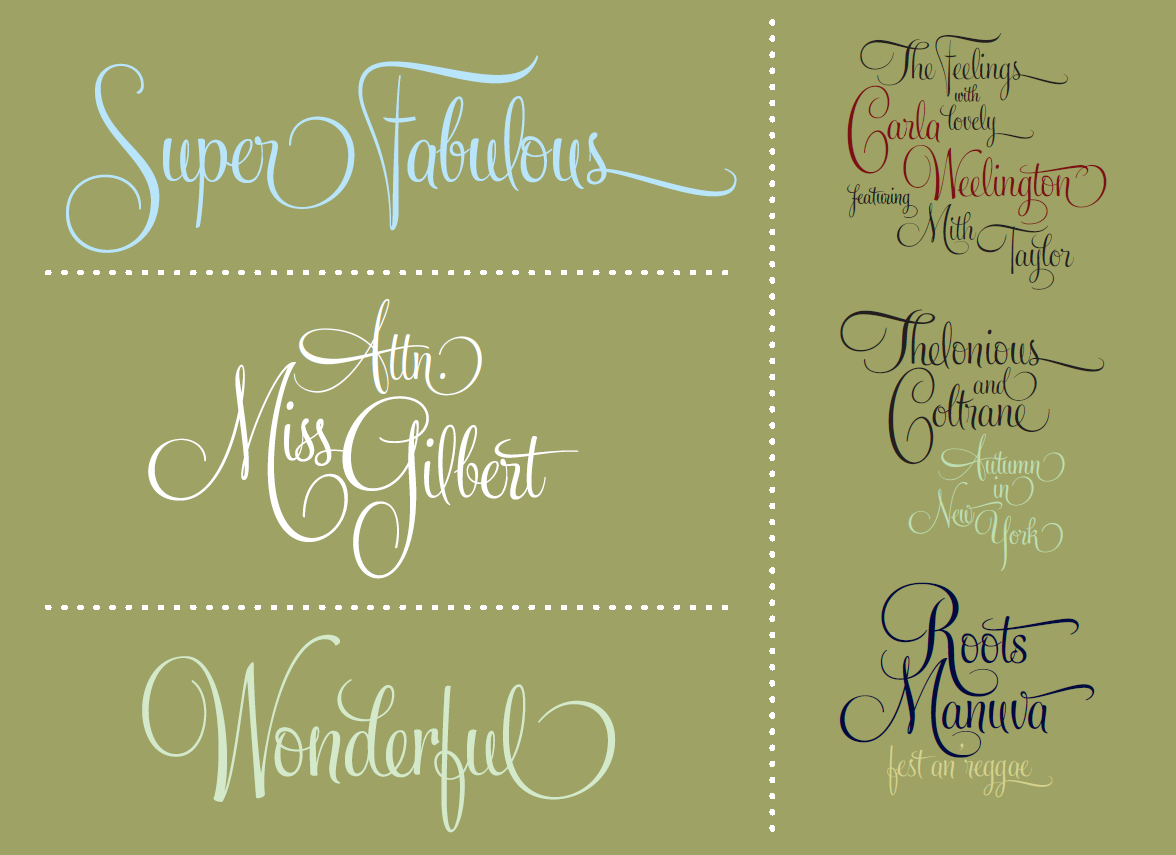 feel script font