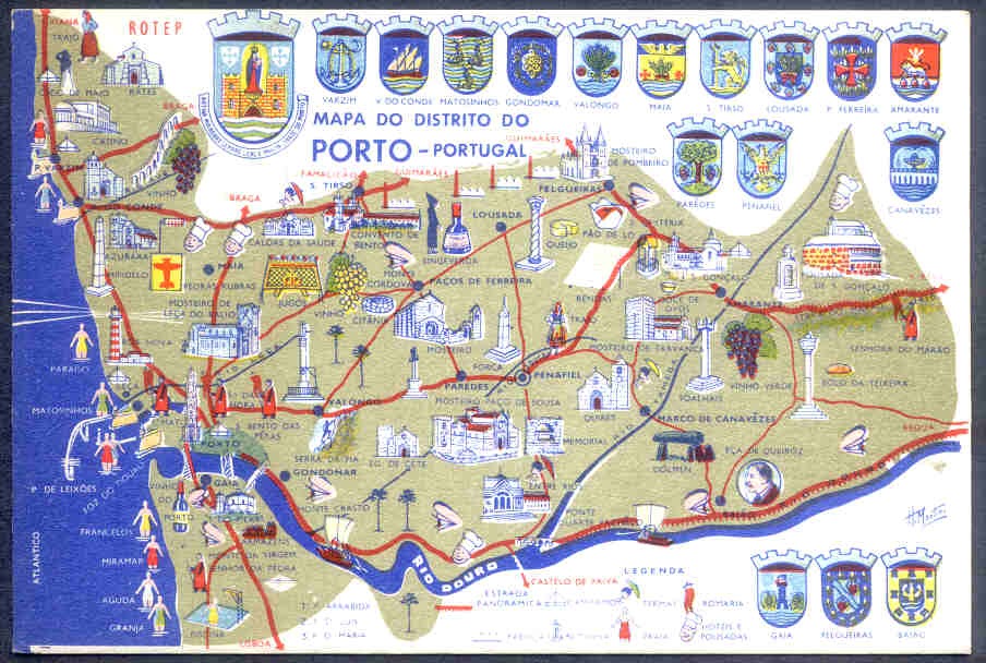 Mapa Turístico do Porto