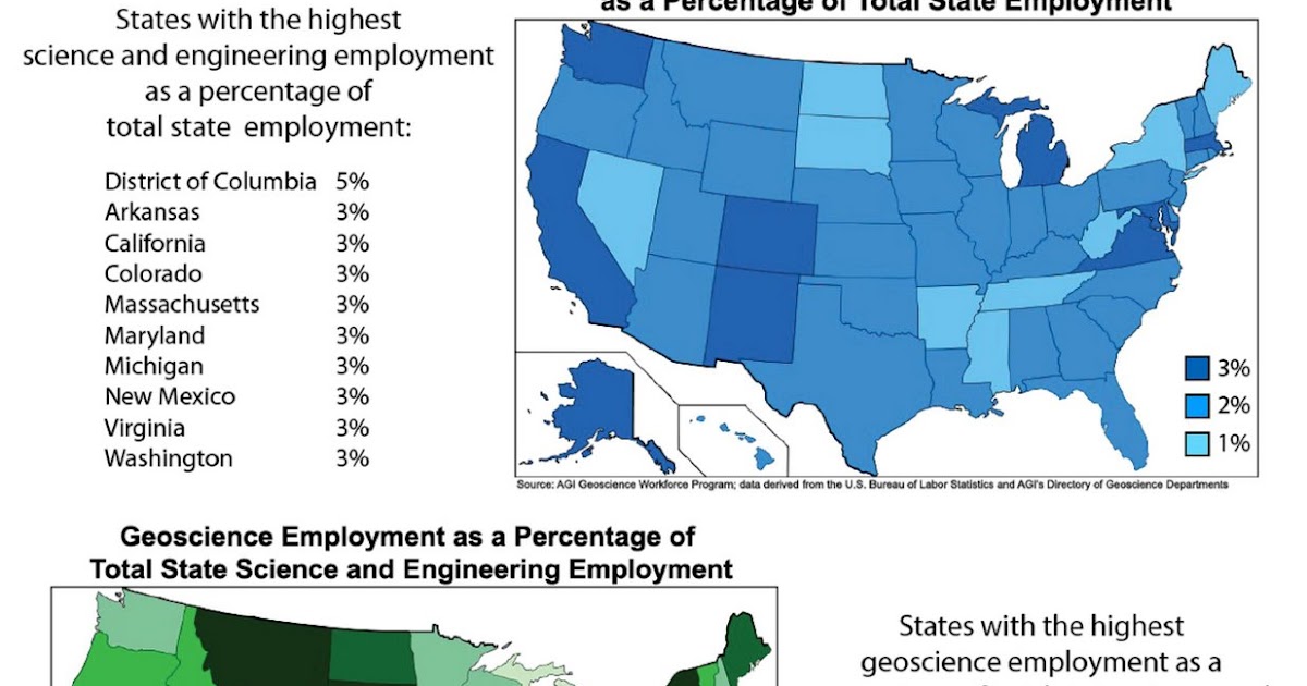 Arizona Geology Geoscience employment by state