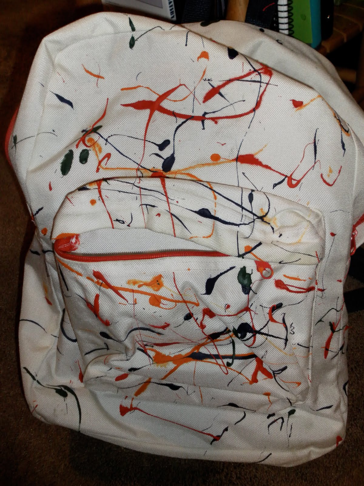 ART by Billie K. Splatter Paint Backpack