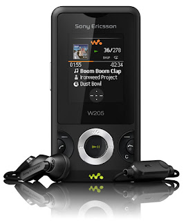 Sony Ericsson Announces W205 Basic Walkmanphone