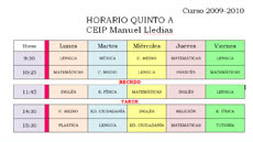 HORARIO SEMANAL