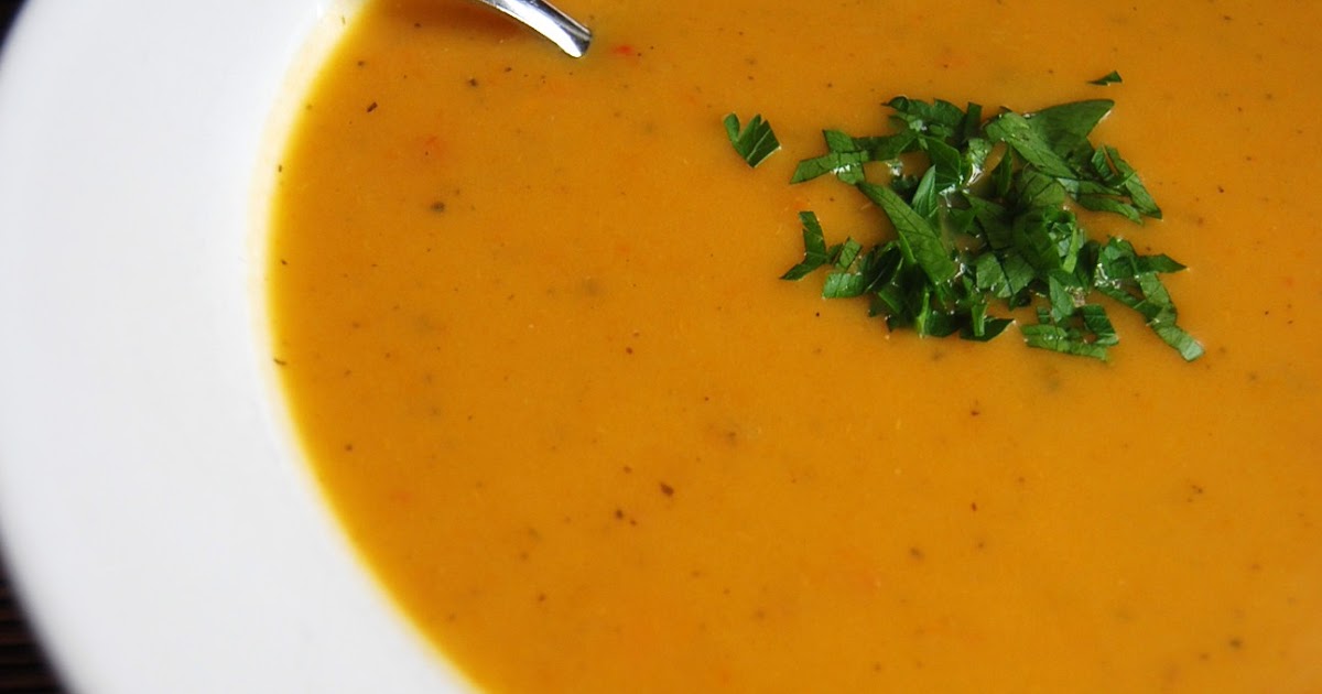Kirsten's Kitchen of vegan creations Sweet potato & red pepper soup