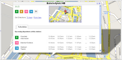 Google Maps Station Information