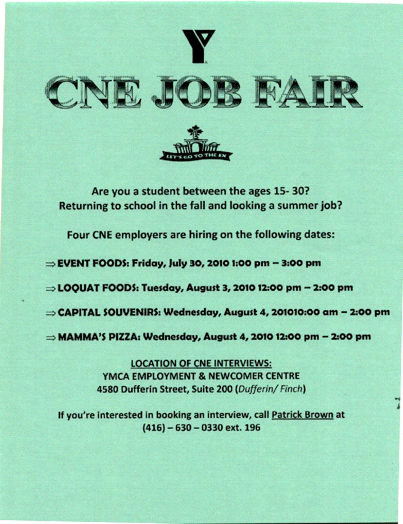 sample job fair flyers
