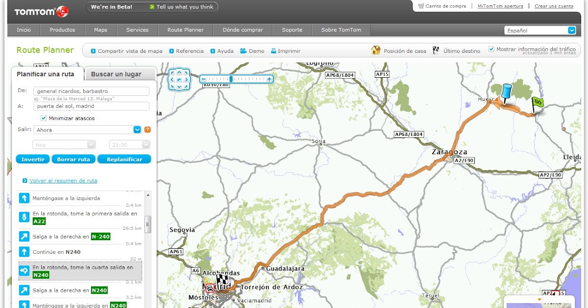 Neonautas Tom Tom lleva su generador de rutas a la web