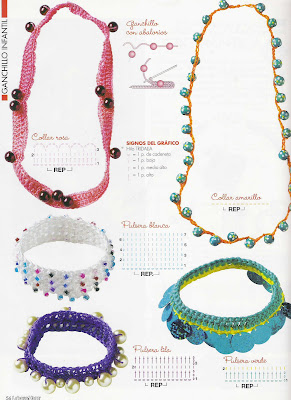 collares a crochet