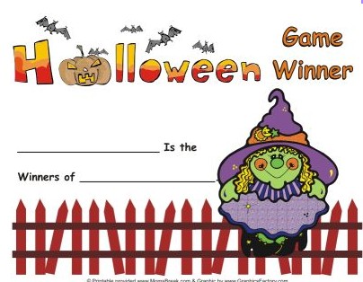 printable halloween certificates