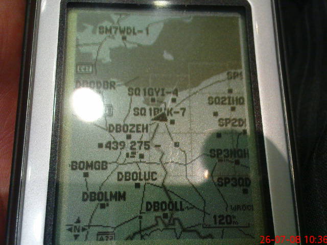 Stacje APRS 26 Lipca 2008