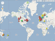 Mapa del mundo con iniciativas de Open Data