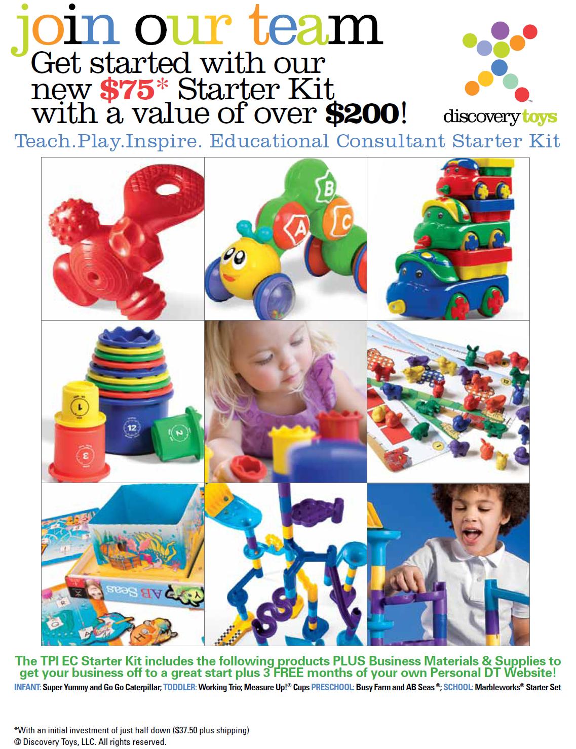 Discovery Toys 75 kit join today discovery toys blog of billie elias