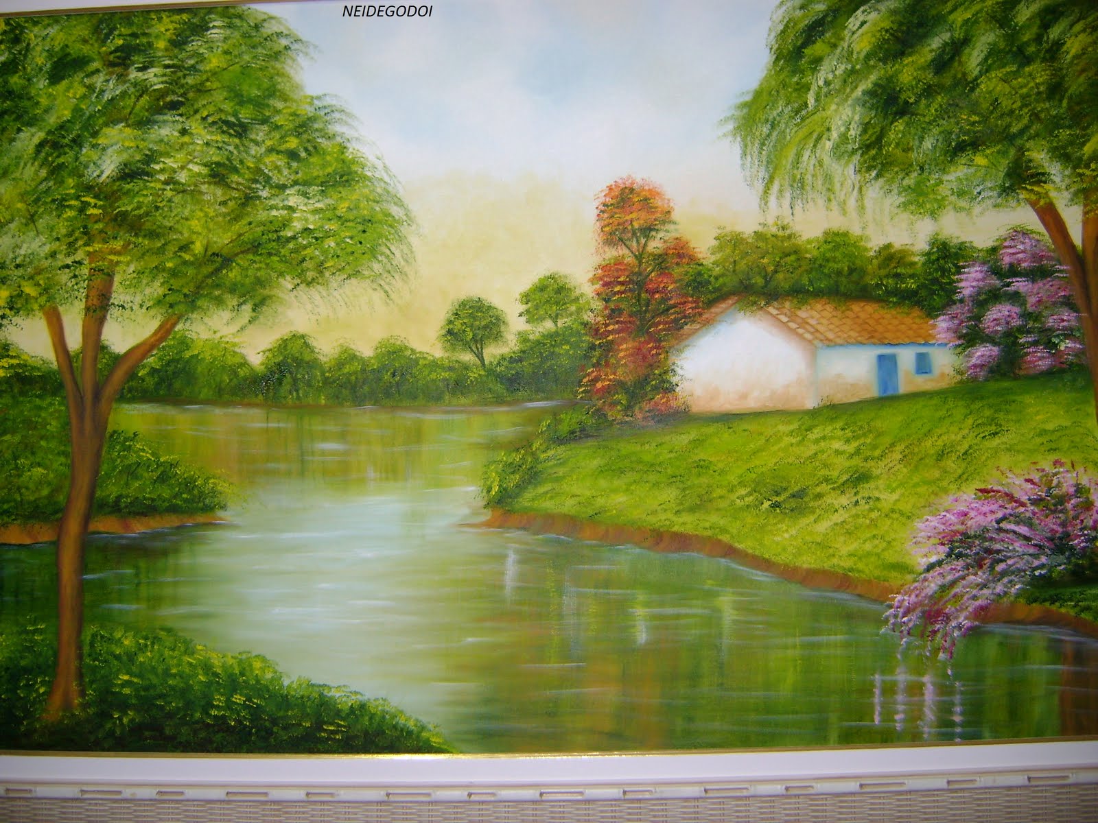 Oleo Sobre Tela Paisagem
