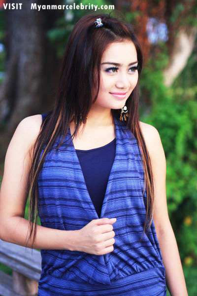 Dress Model Wallpaper on Model Photos  Thiri Shin Thant With Beautiful Blue Color Fashion Dress