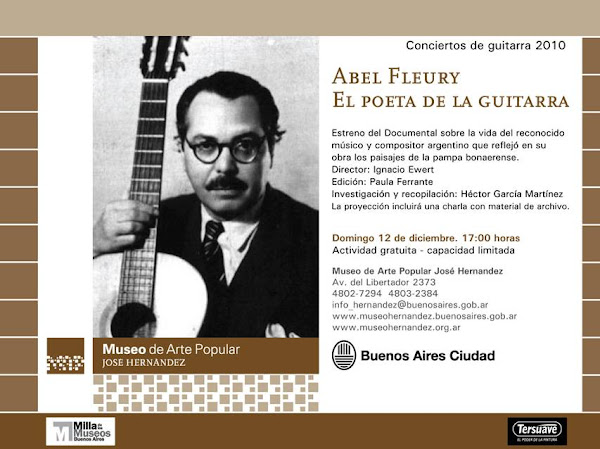 Estreno: Abel Fleury, el poeta de la guitarra