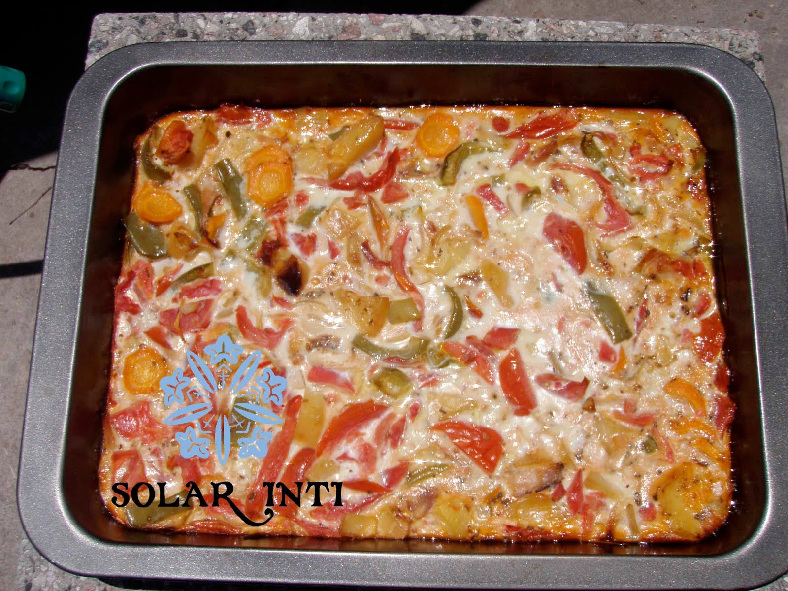 SOLAR INTI 2019 Tortilla de verduras en horno solar
