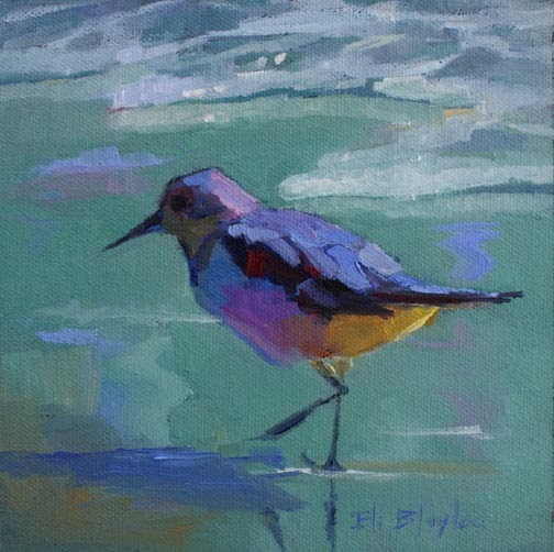 Daily Paintings By Elizabeth Blaylock, American Impressionist Beach Bird