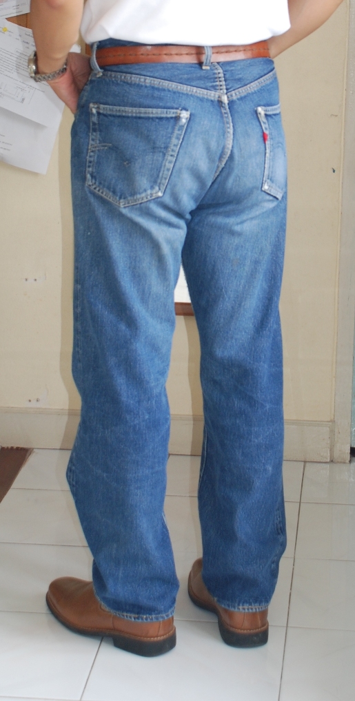 VINTAGE LEVI'S 501 Levi's 501XX Big E Hidden Rivet 1950s J on top button